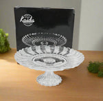 12.5" GLASS FOOTED BOWL-ROUND