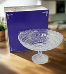 12.5" GLASS FOOTED BOWL