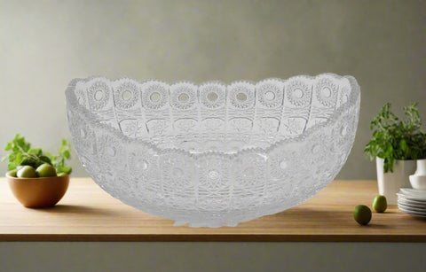 10"x6"x5" OVAL GLASS BOWL