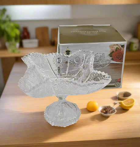 8"x4.75" SMALL FOOTED GLASS BOWL
