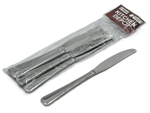 6 PC DINNER KNIFE-SILVER