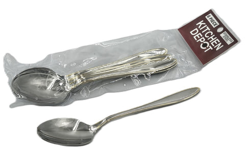6 PC DINNER SPOON-GOLD/SILVER