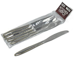 6 PC DINNER KNIFE-GOLD/SILVER