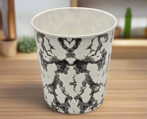 PLASTIC TRASH CAN-MARBLE