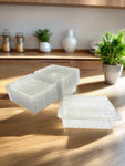 8.5"x6.5"x2" CLEAR CONTAINER W/LID-RECTANGLE-20CT