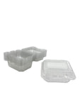 6.5"x5.25"x2"  CLEAR CONTAINER W/LID-RECTANGLE-20CT