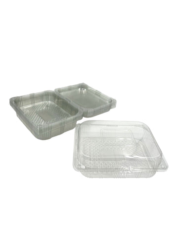 11.5"x9"x2.5" CLEAR CONTAINER W/LID-RECTANGLE-10CT