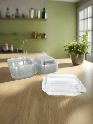 6.5"x8.5"x1.75" CLEAR CONTAINER W/LID-20CT