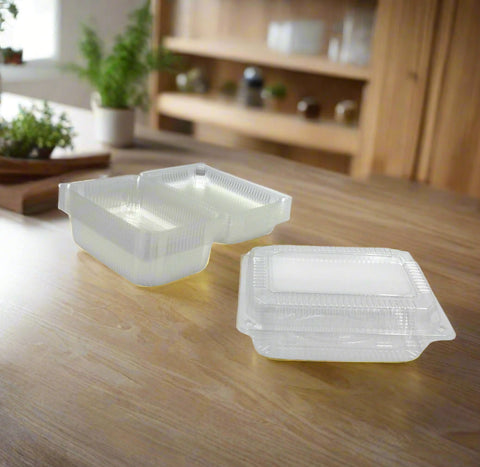 8.5"x5.5"x2"  CLEAR CONTAINER W/LID-RECTANGLE-20CT