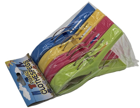 PLASTIC JUMBO CLOTHESPIN-4 CT