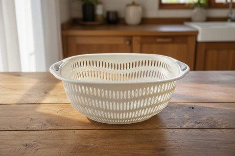 9.5"x4.25" PLASTIC COLANDER-SQUARE