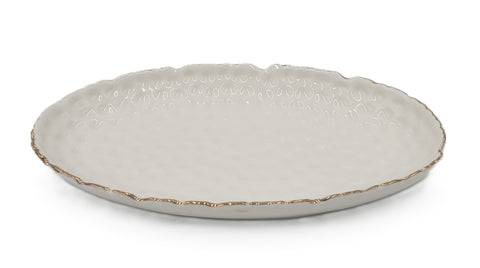 8"x4.75" OVAL PLATE-WHITE