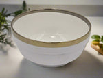 6.25"x3.75" BOWL W/GOLD RIM