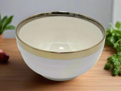 5"x3" BOWL W/GOLD RIM