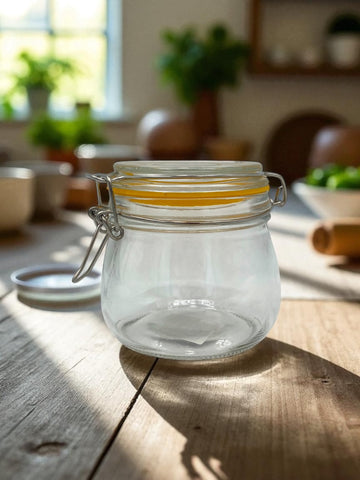 16OZ GLASS JAR W/AIRTIGHT LID