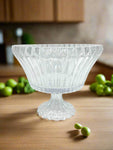 9.75"x8.5" FOOTED GLASS BOWL