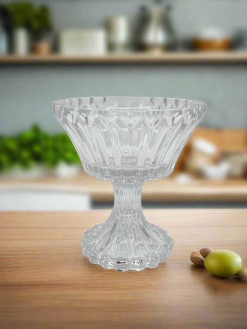 5"x5.5" FOOTED GLASS BOWL