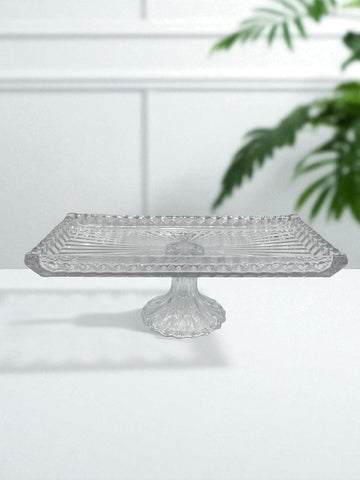 13.5"x7"x5" FOOTED GLASS PLATTER-RECTANGLE