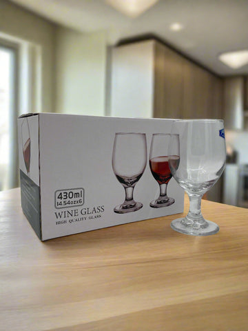 430ML- 6 PC WINE GLASS