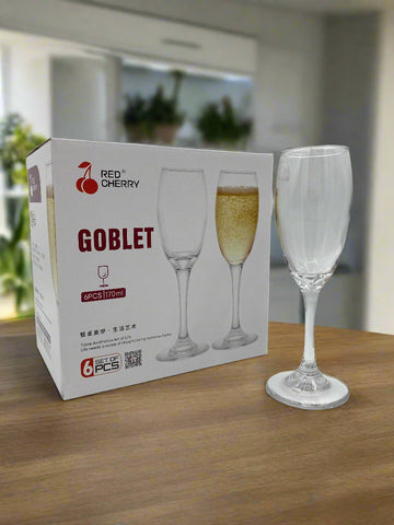 170ML- 6 PC CHAMPAGNE GLASS
