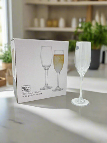 180ML- 6 PC CHAMPAGNE GLASS