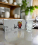 6PC GLASS TEA CUP