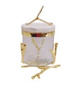 4"x6" CANISTER-GOLD DESIGN-SMALL