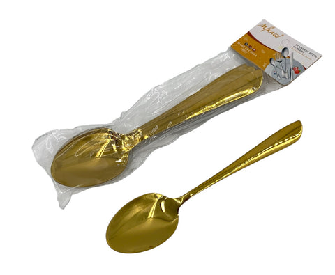 6PC DINNER SPOON-GOLD