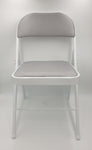 FOLDING CHAIR W/CUSHION-GRAY