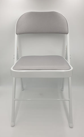 FOLDING CHAIR W/CUSHION-GRAY