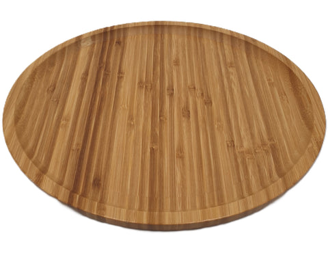 13.75" BAMBOO ROUND TRAY