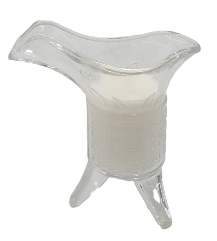 1PC FOOTED GLASS CREAMER - LARGE - Kitchen Depot