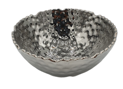 5.5"x3" BOWL-SILVER-ROUND