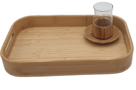 12.75"X8.25"x1.75" WOODEN TRAY