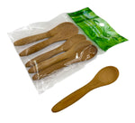 6PC MINI WOODEN BAMBOO SPOON