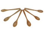 1.5"x9.25" - 6PC WOODEN BAMBOO SPOON