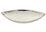 10"x5.5" OVAL BOWL W/SILVER DESIGN