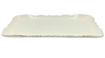14"x8.75" PLATE W/GOLD RIM-RECTANGULAR