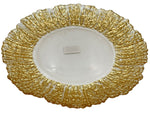 10"ROUND PLATE W/GOLD DESIGN