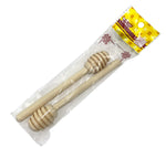 5.5" WOODEN HONEY DIPPER- 2 PC