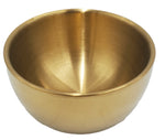 2.25"x1.75"  S/S ROUND BOWL - GOLD