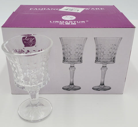 6 PC FOOTED LIQUOR GLASS