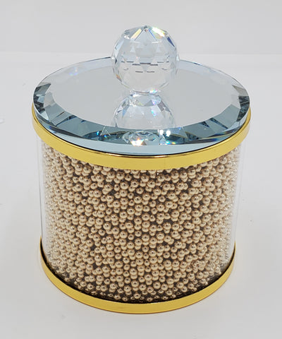 6"x4" CANISTER - GOLD DESIGN-SMALL