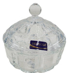4"x6" GLASS SUGAR/CANDY JAR W/LID