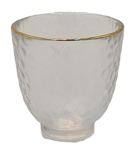 2.25" GLASS BOWL W/GOLD RIM