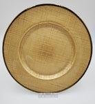 13" GLASS PLATE-GOLD