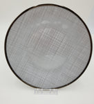 10.5"GLASS PLATE-SILVER