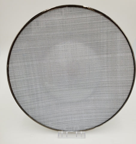 13" GLASS PLATE-SILVER