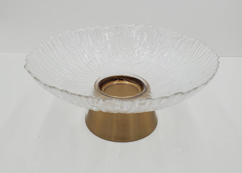 10.5" FOOTED GLASS BOWL