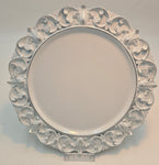 13 CHARGER PLATE-WHITE/SILVER